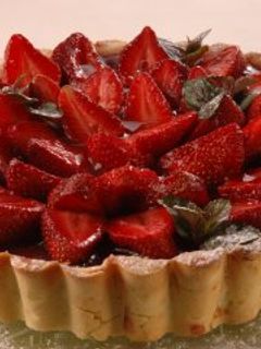 Una foto de Tarta de frutilla fácil