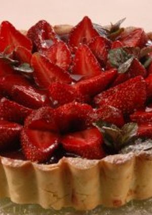 Una foto de Tarta de frutilla fácil