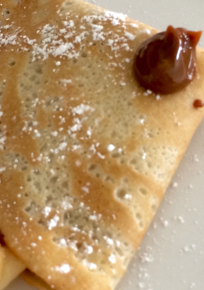 Una foto de Panqueques de dulce de leche