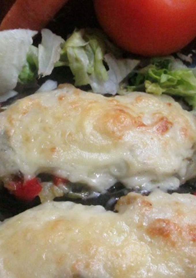 Una foto de Berenjenas y calabacines rellenos de acelga y bechamel