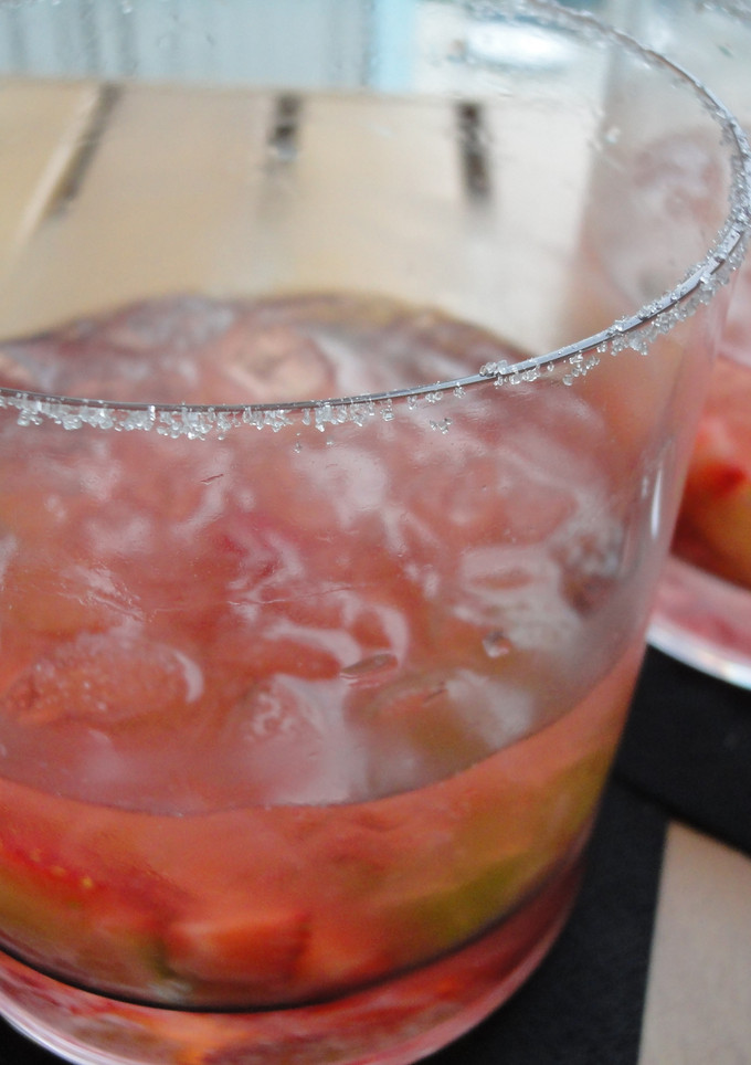 Una foto de Caipiroska de fresa