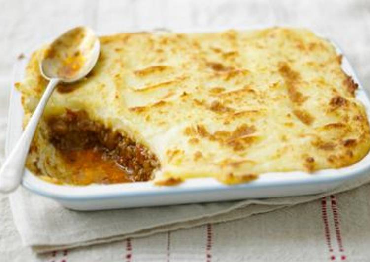 Pastel de carne molida y papas