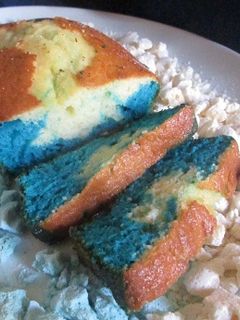 Una foto de Bizcocho bicolor avainillado