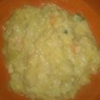 Arroz con calabacín y gambas