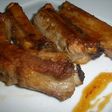 Costillas de cerdo pintadas con miel