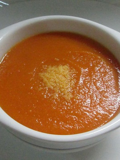 Una foto de Crema de zanahoria con coco