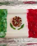 Gelatina de la bandera de México