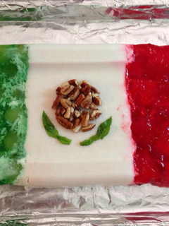 Una foto de Gelatina de la bandera de México