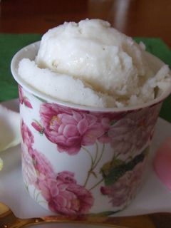 Una foto de Helado ligth de melón al aroma de vainilla