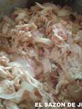 Tinga de pollo al chipotle