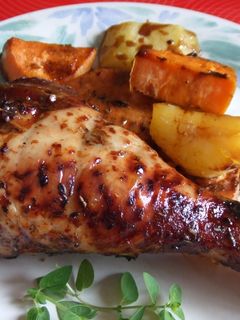 Una foto de Zancos de pavo al horno