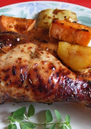 Una foto de Zancos de pavo al horno