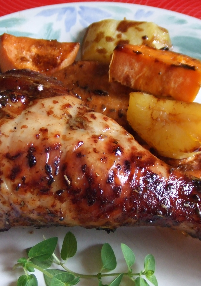 Una foto de Zancos de pavo al horno