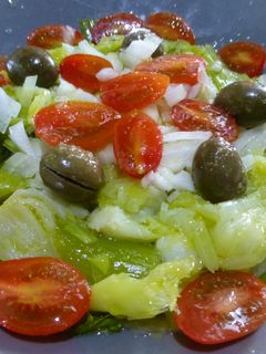Una foto de Ensalada templada de puerros