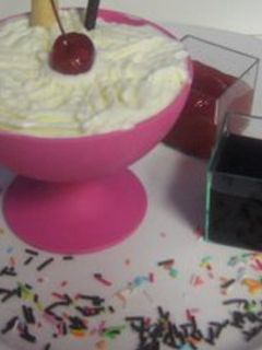 Una foto de Helado de ricotta y mascarpone