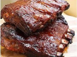 Una foto de Carne al horno con barbacoa