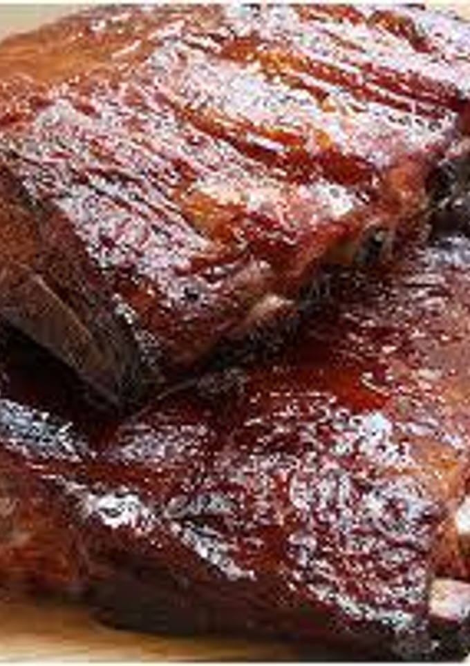 Una foto de Carne al horno con barbacoa