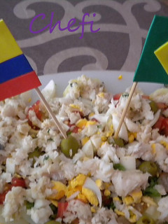 Una foto de Ensalada ligera de merluza