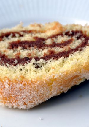 Una foto de Brazo gitano relleno de mermelada