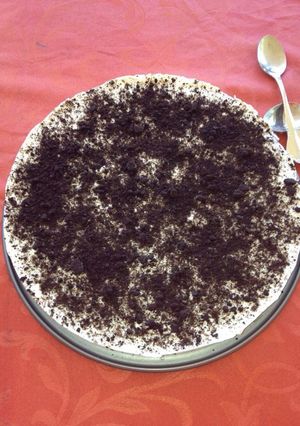Una foto de Tarta helada oreo