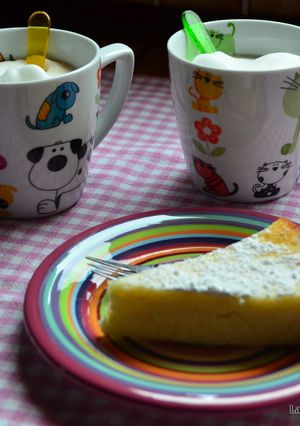 Una foto de Pastel de coco delicioso