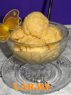 Una foto de Helado para dieta de melocotón
