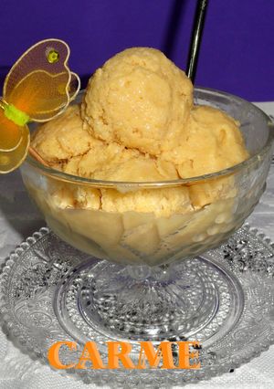 Una foto de Helado para dieta de melocotón