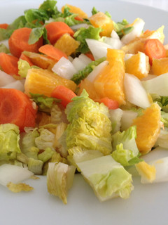 Una foto de Ensalada con naranja para adelgazar