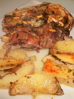 Una foto de Cabeza de cordero al horno