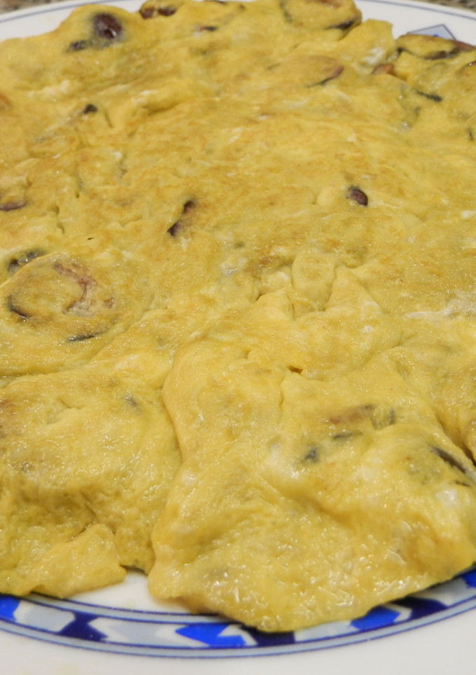 Una foto de Tortilla de cerezas