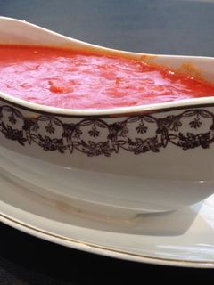 Una foto de Salsa de tomate frito