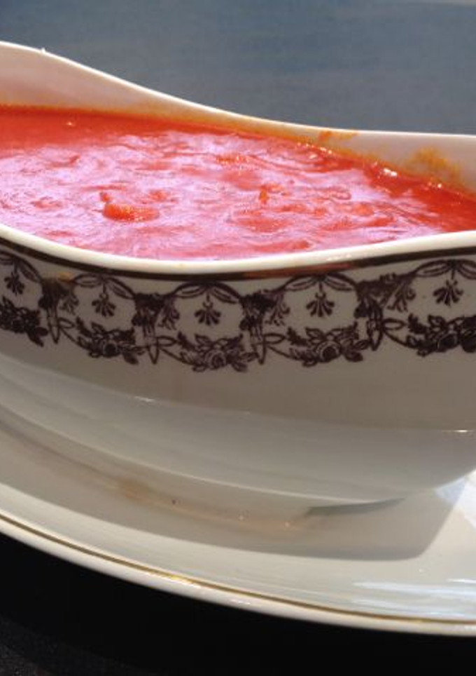 Una foto de Salsa de tomate frito