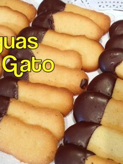 Una foto de Lenguas de gato caseras
