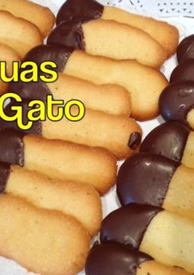 Una foto de Lenguas de gato caseras
