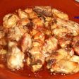 Pollo al ajillo al estilo de Cartagena