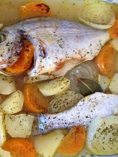 Una foto de Doradas al horno con cítricos