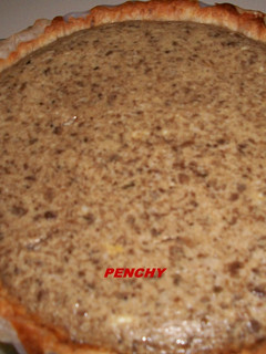 Una foto de Quiche de morcilla de cebolla con nata