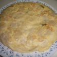 Tortilla de coliflor con ajos tiernos