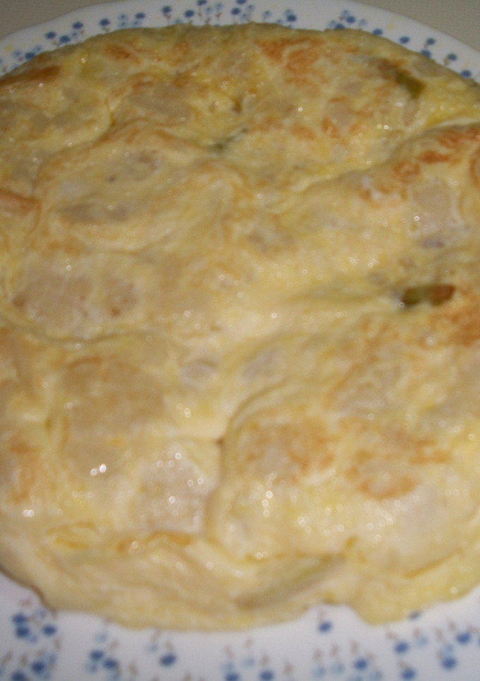 Una foto de Tortilla de coliflor con ajos tiernos