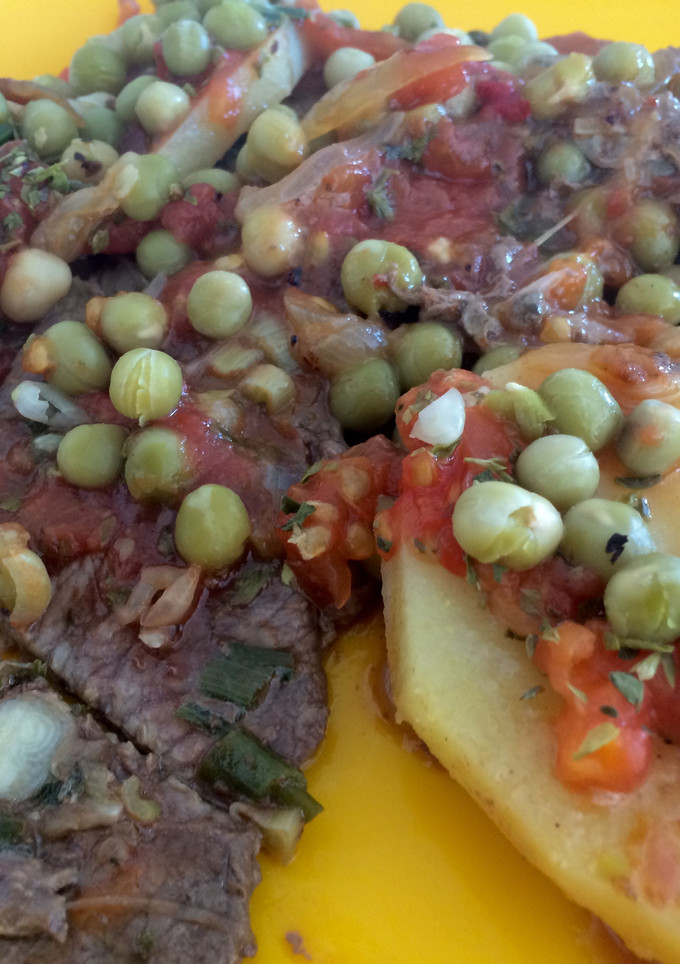 Una foto de Bifes a la criolla fáciles