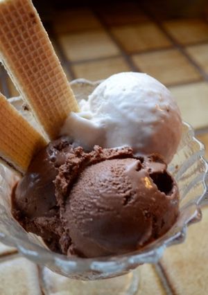 Una foto de Helado de chocolate preferido