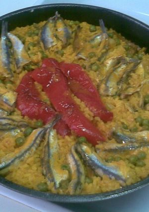 Una foto de Arroz con boquerones de Cartagena