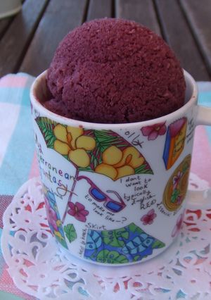Una foto de Helado de cerezas especial