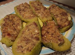 Una foto de Zapallitos Italianos rellenos