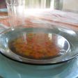 Sopa naranja de verduras