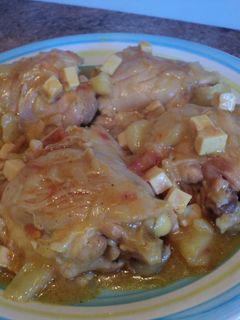 Una foto de Pollo a la Indiana