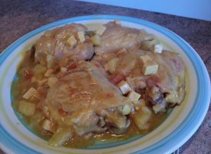 Una foto de Pollo a la Indiana