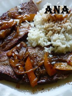 Una foto de Carne asada reciclada