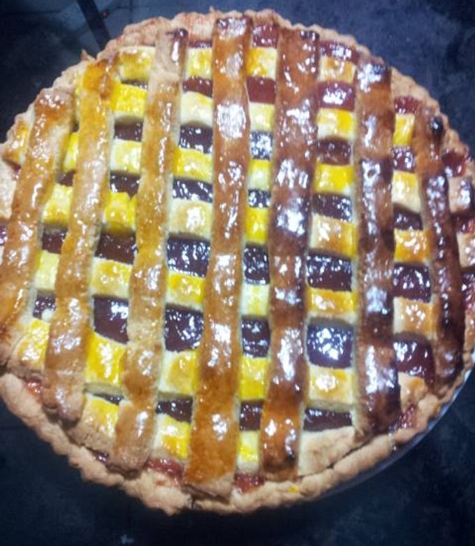 Una foto de Pastafrola de membrillo
