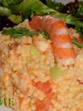 Tabbouleh con langostinos